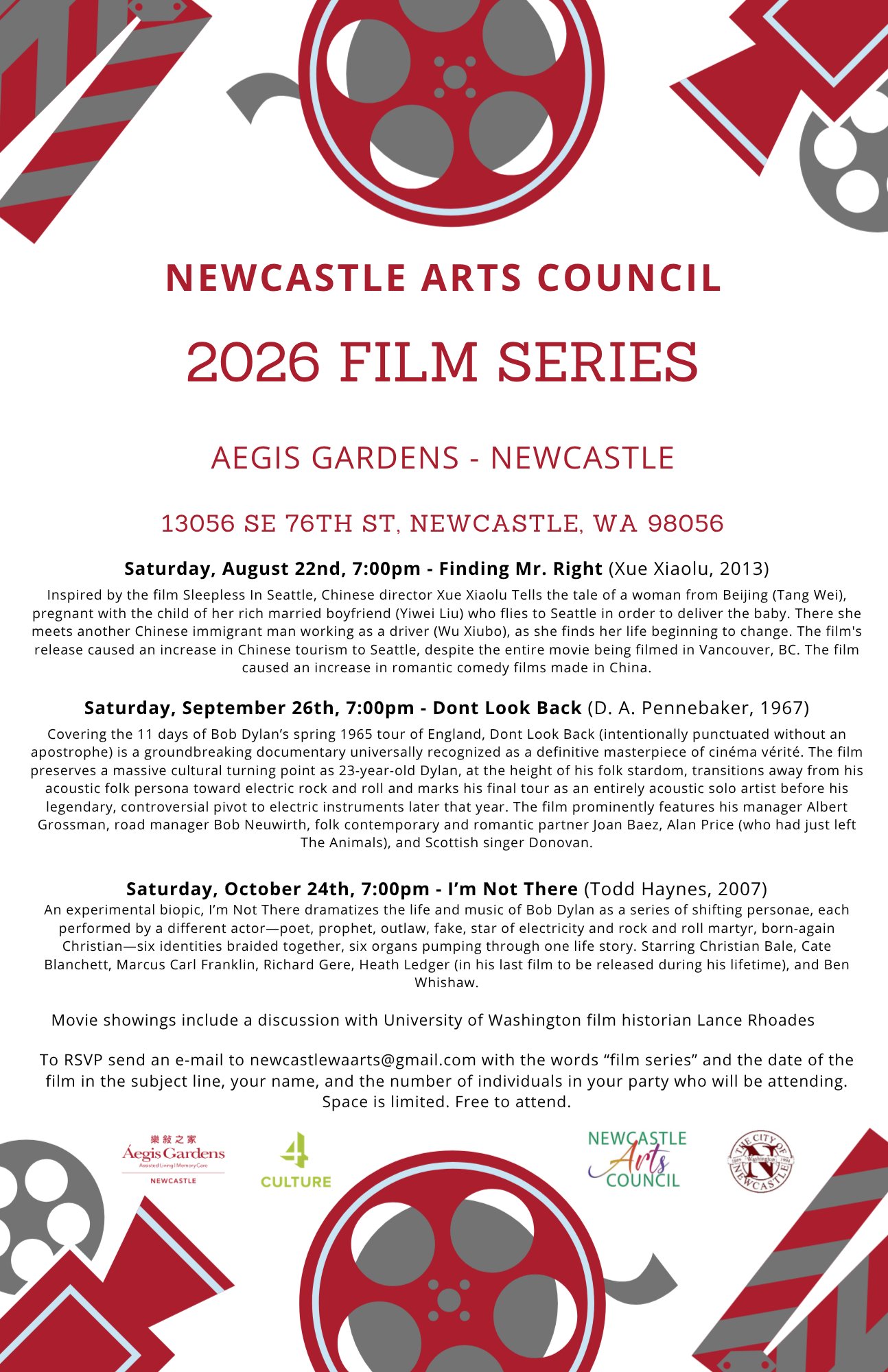 Movie Night Flyer Aug 26-Oct 26